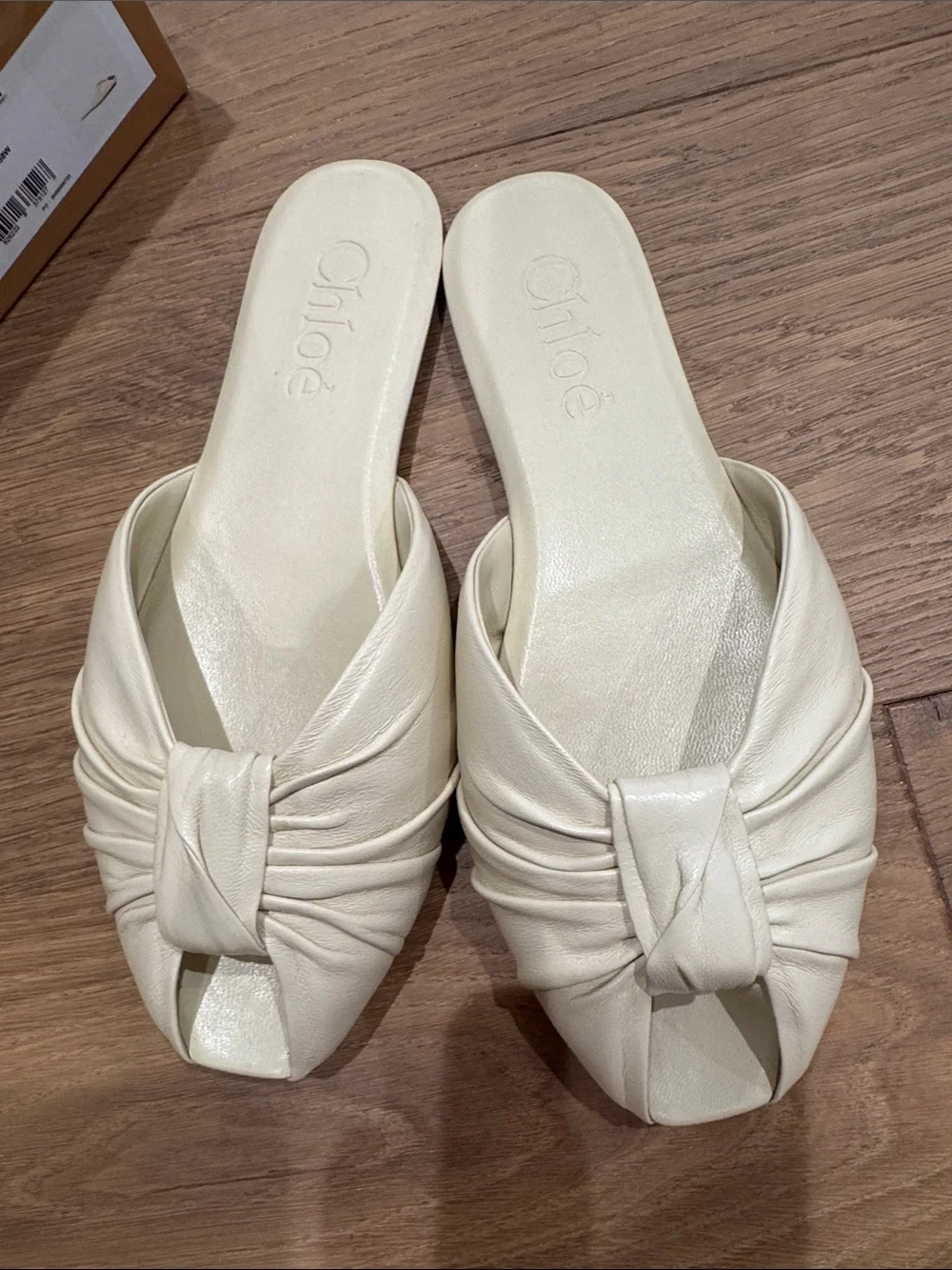 Chloe cream leather